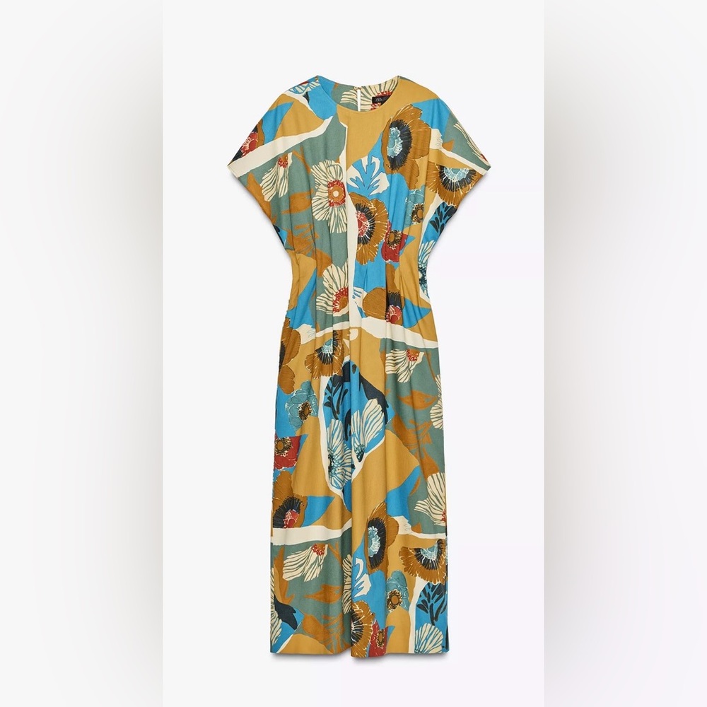 ZARA ZW COLLECTION PRINTED MIDI DRESS
Color : MULTICOLORED * Size : S